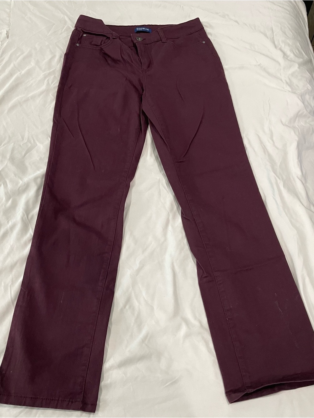 Bandolino Women's Boot Cut Jeans in Deep Burgundy